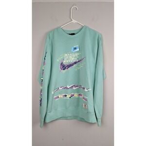 Nike Vintage Mint‎ Green Crewneck Sweatshirt – Large RN# 56323, Retro Logo